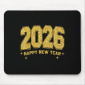 Frohes neues Jahr 2026 Gold Party Eve Family Weihn Mousepad (Vorne)