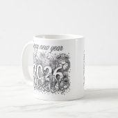 Frohes neues Jahr 2026 Kaffeetasse (Vorderseite Links)