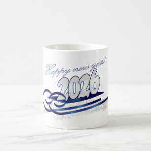Frohes neues Jahr 2026 Kaffeetasse