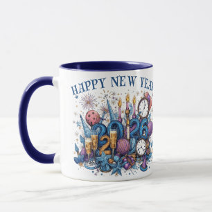 Frohes neues Jahr 2026 Kaffeetasse