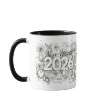 Frohes neues Jahr 2026 Kaffeetasse