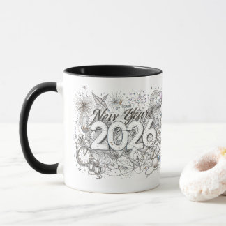 Frohes neues Jahr 2026 Kaffeetasse