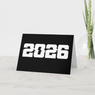 Frohes neues Jahr 2026 Karte