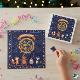 Frohes Neues Jahr 2026 Kinder-Puzzle Puzzle