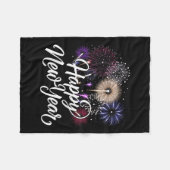 Frohes neues Jahr 2026 Kostümfreunde Party Familie Fleecedecke (Vorderseite (Horizontal))