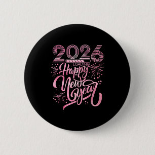 Frohes neues Jahr 2026 Laden von Feuerwerkskörpern Button