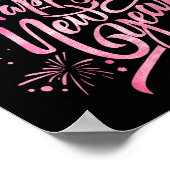 Frohes neues Jahr 2026 Laden von Feuerwerkskörpern Poster (Ecke)