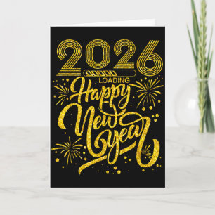 Frohes neues Jahr 2026 Lustige Silvesterparty Männ Karte