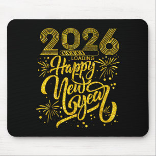Frohes neues Jahr 2026 Lustige Silvesterparty Männ Mousepad