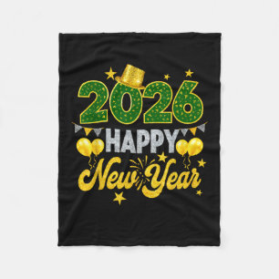 Frohes neues Jahr 2026 - Matching Family Fleecedecke