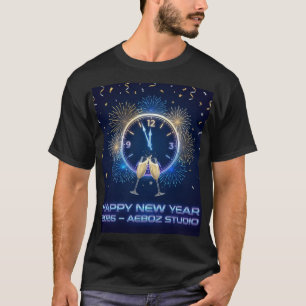 Frohes Neues Jahr 2026 – Mitternachtsfeier von Aeb T-Shirt