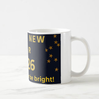 Frohes Neues Jahr 2026 - Möge Ihr Jahr strahlend s Kaffeetasse