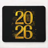 Frohes Neues Jahr 2026 Neujahrsfamilie der Party Mousepad (Vorne)