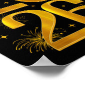 Frohes Neues Jahr 2026 Neujahrsfamilie der Party Poster (Ecke)