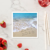 Frohes Neues Jahr 2026 Ocean Beach Serviette (Beispiel)