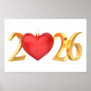 Frohes Neues Jahr 2026 Poster