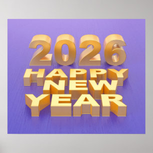 Frohes Neues Jahr 2026 Poster
