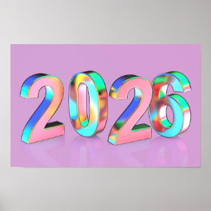 Frohes Neues Jahr 2026 Poster