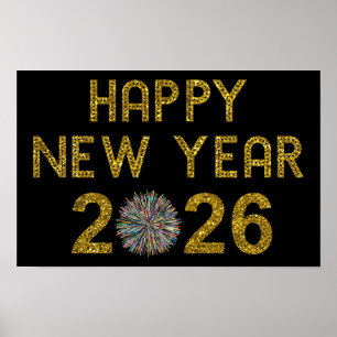 Frohes Neues Jahr 2026 Poster