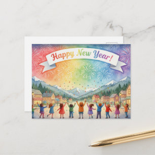 FROHES NEUES JAHR 2026 Postkarte