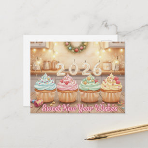 FROHES NEUES JAHR 2026 Postkarte