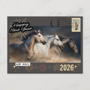 Frohes Neues Jahr 2026 Postkarte