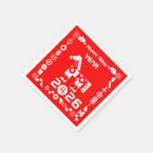 Frohes neues Jahr 2026 Serviette (Ecke)