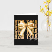 Frohes neues Jahr 2026 Silvester Coquette-Party Go Karte (Gelbe Blume)