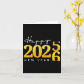 Frohes Neues Jahr 2026 Silvester Countdown-Party Karte (Gelbe Blume)
