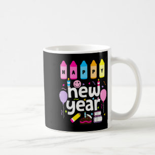Frohes neues Jahr 2026 Silvester Party Lehrer Ki Kaffeetasse