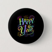 Frohes neues Jahr 2026 Silvester Party Matching Button (Vorderseite)