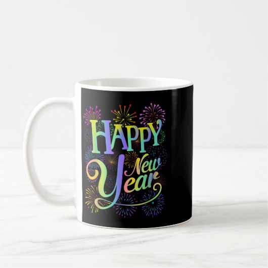 Frohes neues Jahr 2026 Silvester Party Matching F Kaffeetasse (Links)