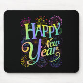 Frohes neues Jahr 2026 Silvester Party Matching Mousepad (Vorne)