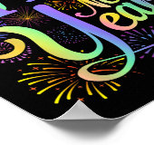 Frohes neues Jahr 2026 Silvester Party Matching Poster (Ecke)