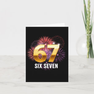 Frohes Neues Jahr 2026 Silvesterparty 67 Sechs Sie Karte