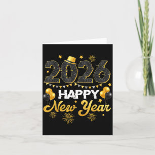 Frohes Neues Jahr 2026 Silvesterparty Countdown Karte