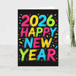Frohes neues Jahr 2026 Silvesterparty Countdown  Karte