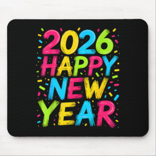 Frohes Neues Jahr 2026 Silvesterparty Countdown Mousepad
