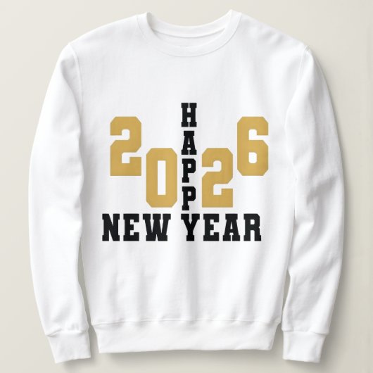 Frohes neues Jahr 2026 Sweatshirt (Design vorne)