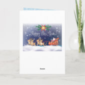 Frohes neues Jahr 2026 & Weihnachtszeichen Feiertagskarte (Rückseite)