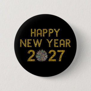 Frohes Neues Jahr 2027 Button