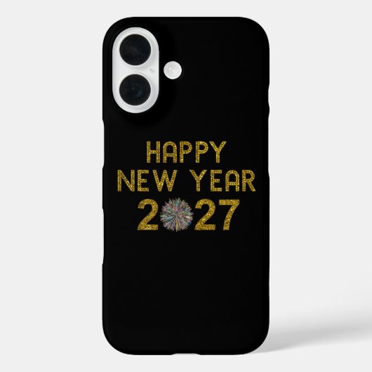 Frohes Neues Jahr 2027 Case-Mate iPhone Hülle (Rückseite)
