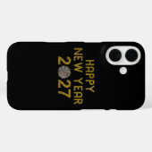 Frohes Neues Jahr 2027 Case-Mate iPhone Hülle (Rückseite (Horizontal))