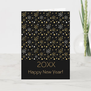 Frohes Neues Jahr 2027 & Gold und Silber Weihnacht Feiertagskarte