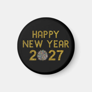 Frohes Neues Jahr 2027 Magnet