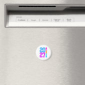 Frohes Neues Jahr 2027 Magnet (In Situ (Geschirrspüler))