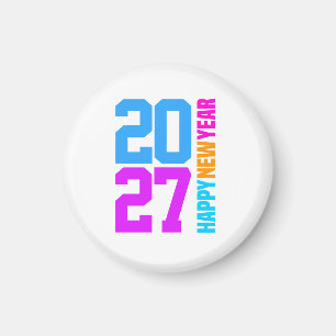 Frohes Neues Jahr 2027 Magnet