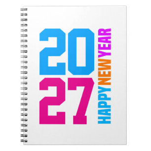 Frohes Neues Jahr 2027 Notizblock