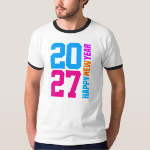 Frohes Neues Jahr 2027 T-Shirt