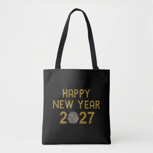 Frohes Neues Jahr 2027 Tasche (Vorderseite)